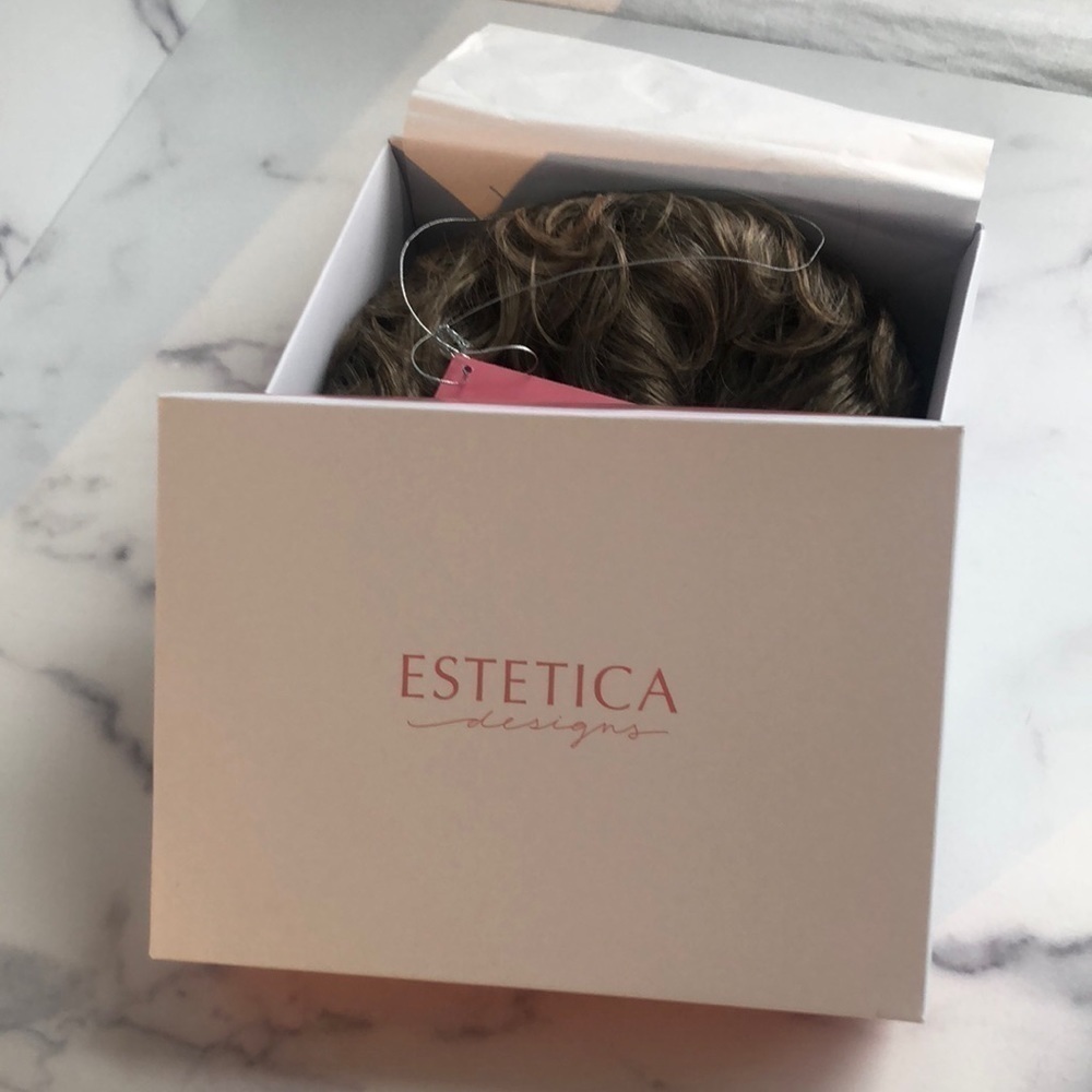 Estetica Designs Wig Petite Kate Ash Brown With Platinum Blonde Blend - Picture 8 of 16